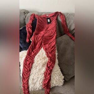 Fashion Nova off shoulder jumpsuit NWT